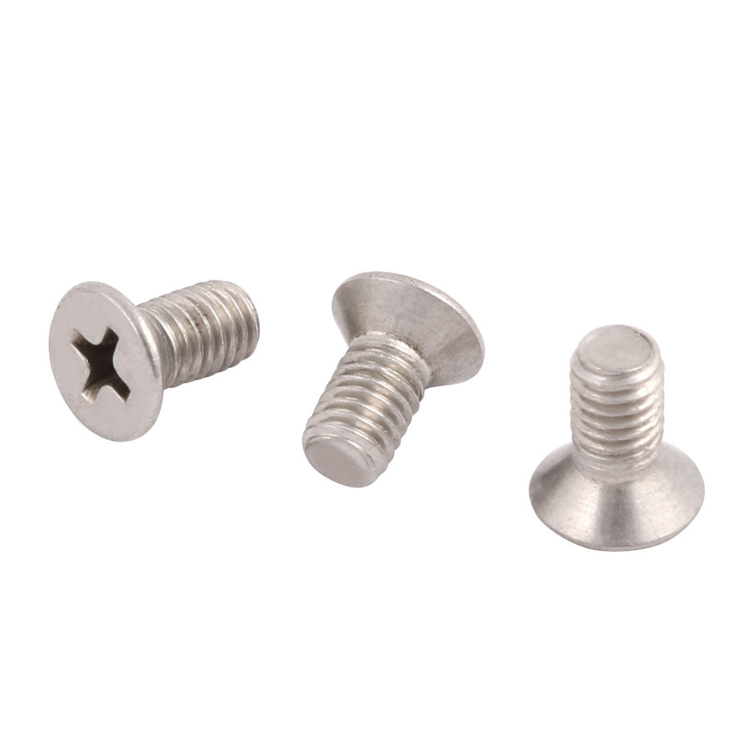 Harfington M5x10mm 304 Stainless Steel Countersunk Phillips Machine Screws Bolts 36pcs