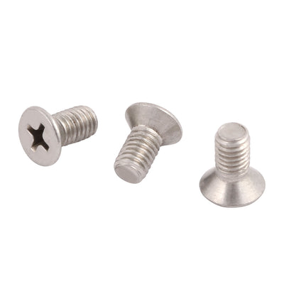 Harfington M5x10mm 304 Stainless Steel Countersunk Phillips Machine Screws Bolts 36pcs