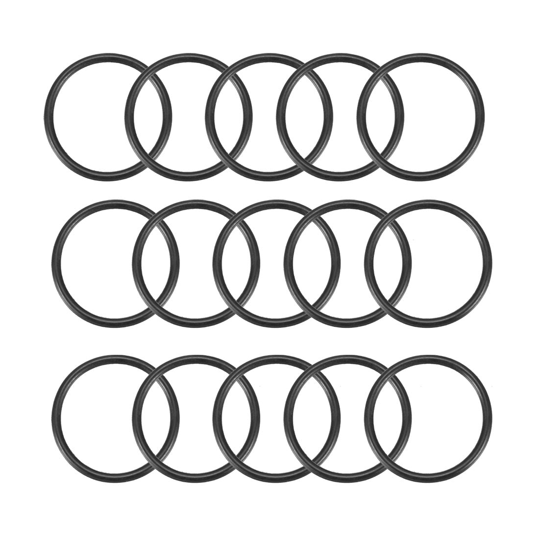 Harfington Nitrile Rubber O-Rings, Metric Nitrile Rubber Sealing Gasket, Pack of 15