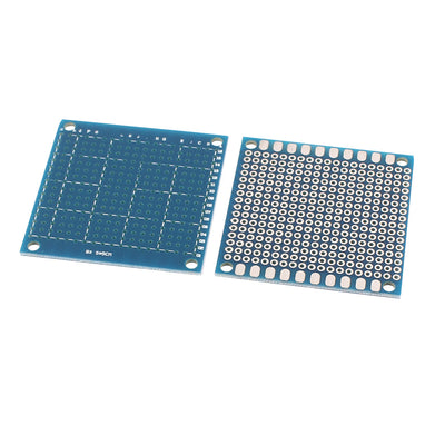 Harfington 15 Pcs 5 x 5cm Single-Side Prototype Board Universal Circuit Board Blue