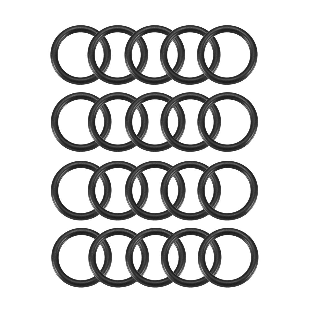 Harfington Nitrile Rubber O-Rings Metric Buna-N Sealing Gasket 20Pcs