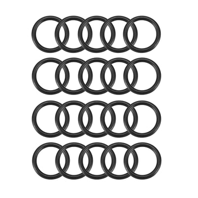 Harfington Nitrile Rubber O-Rings Metric Buna-N Sealing Gasket 20Pcs