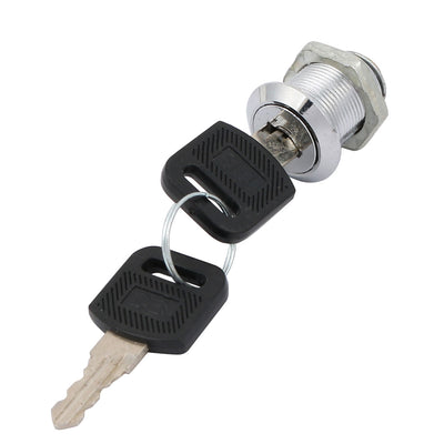 Harfington 18mm Thread Dia 30mm Height Drawer Door Tool Box Cylinder Cam Lock 3pcs