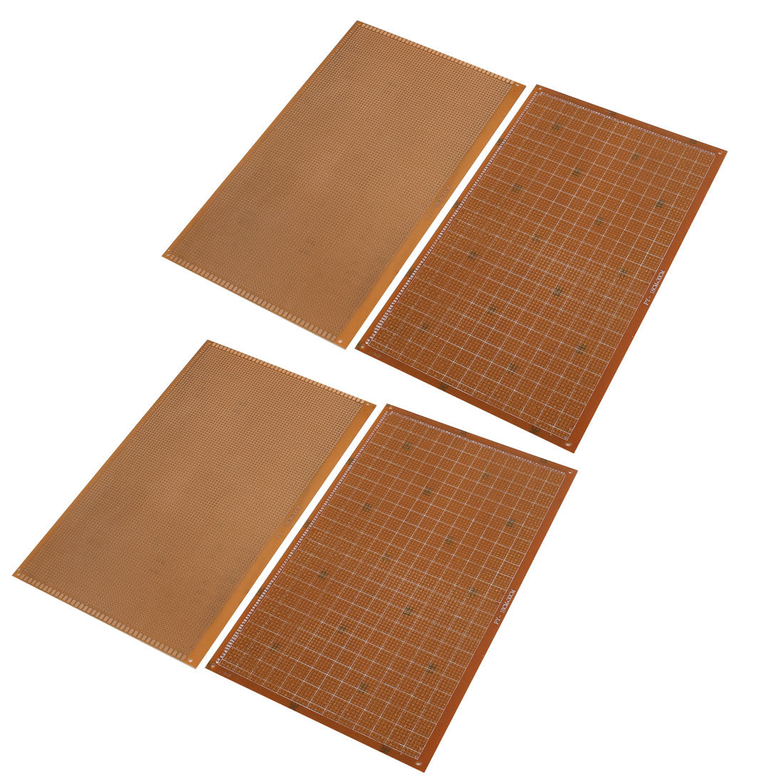 Harfington 18 cm x 30 cm Prototyp Universal-Leiterplatte, messingfarben, 4 Stück