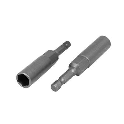 Harfington 10mm Width Hex Socket Magnetic Wrench Nut Setter Driver Bits Gray 5pcs