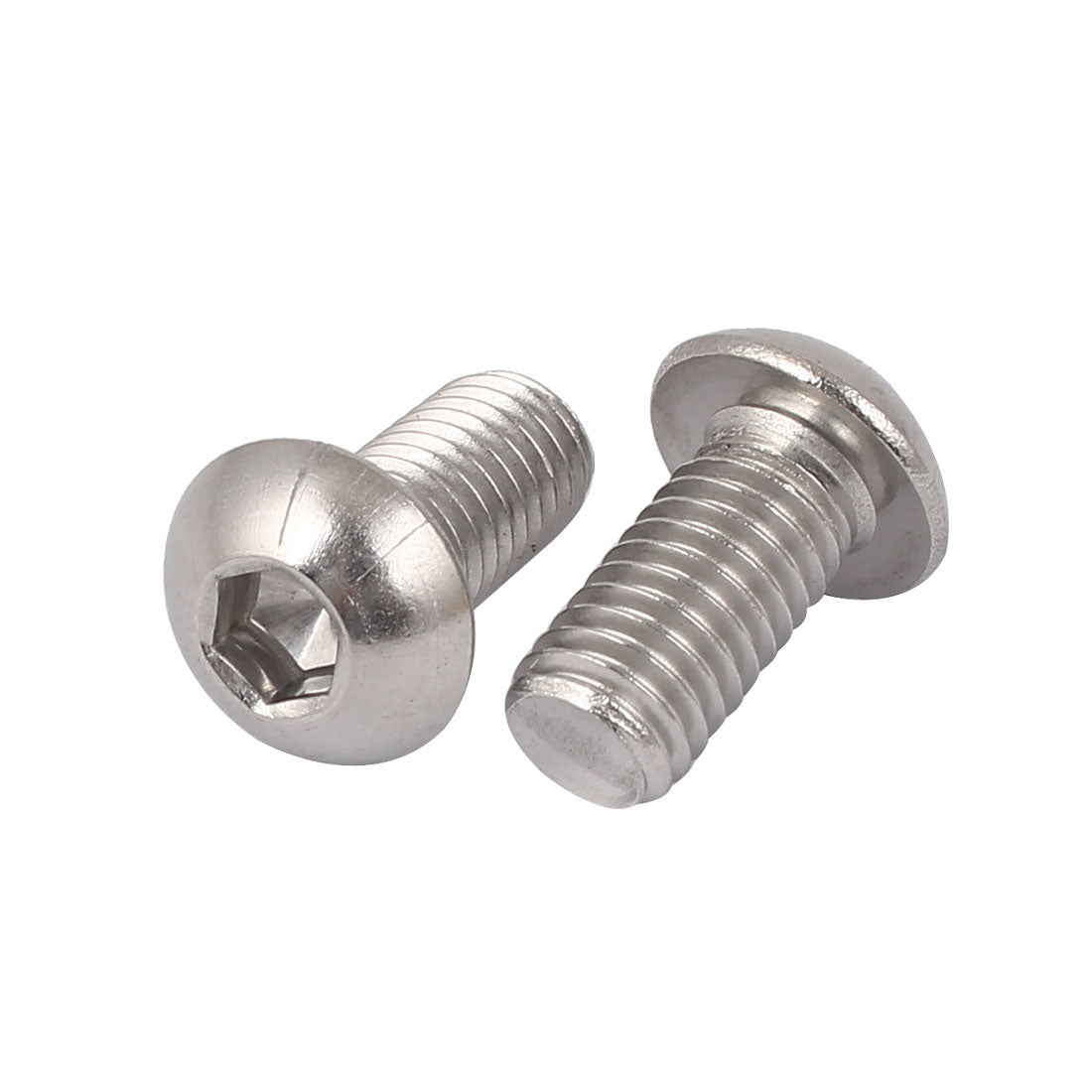Harfington M8 x 16mm Stainless Steel Hex Socket Button Head Cap Machine Screws 16 Pcs