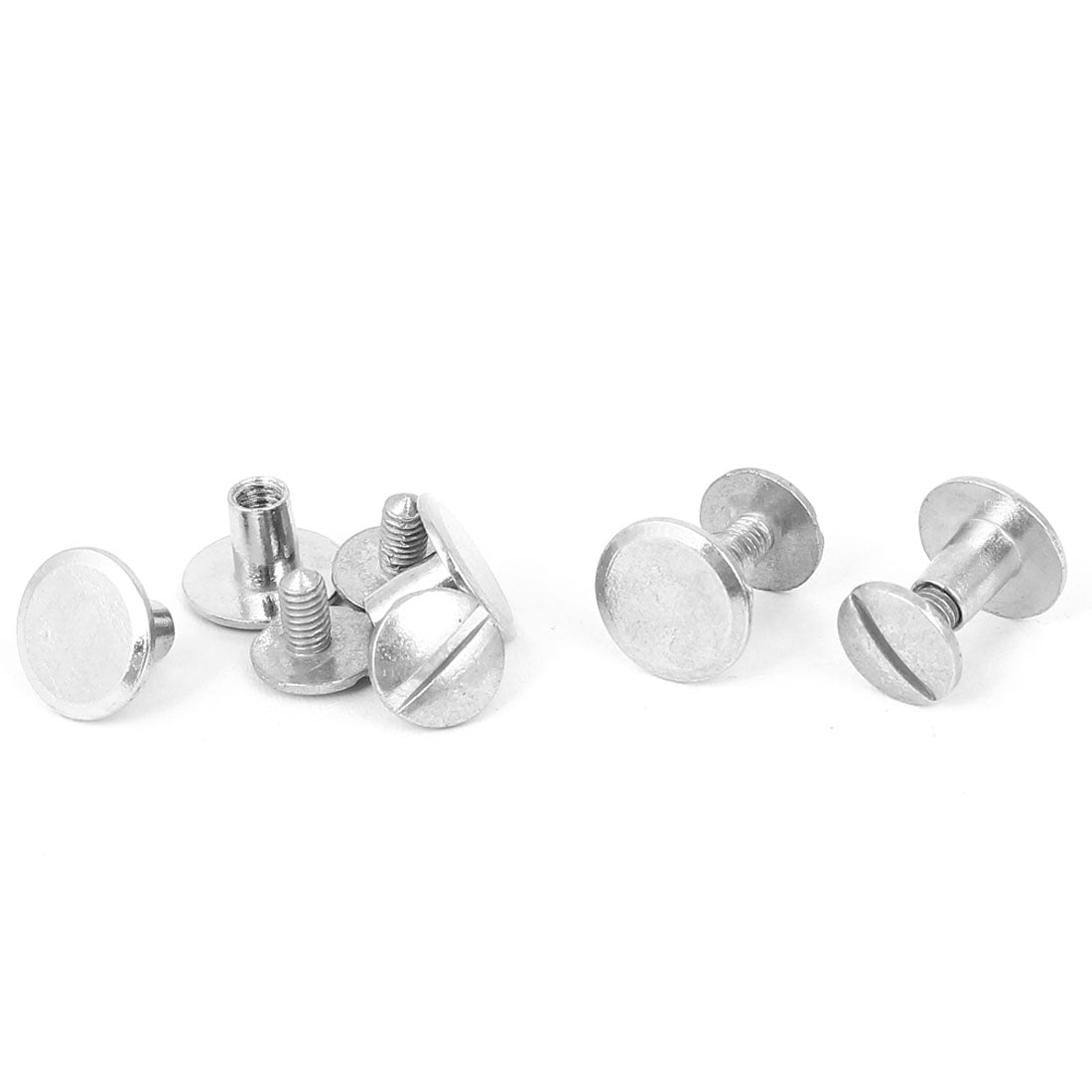 Harfington Albums Leather Scrapbook Binding Chicago Screw Post Binder 4mmx6mm 5pcs