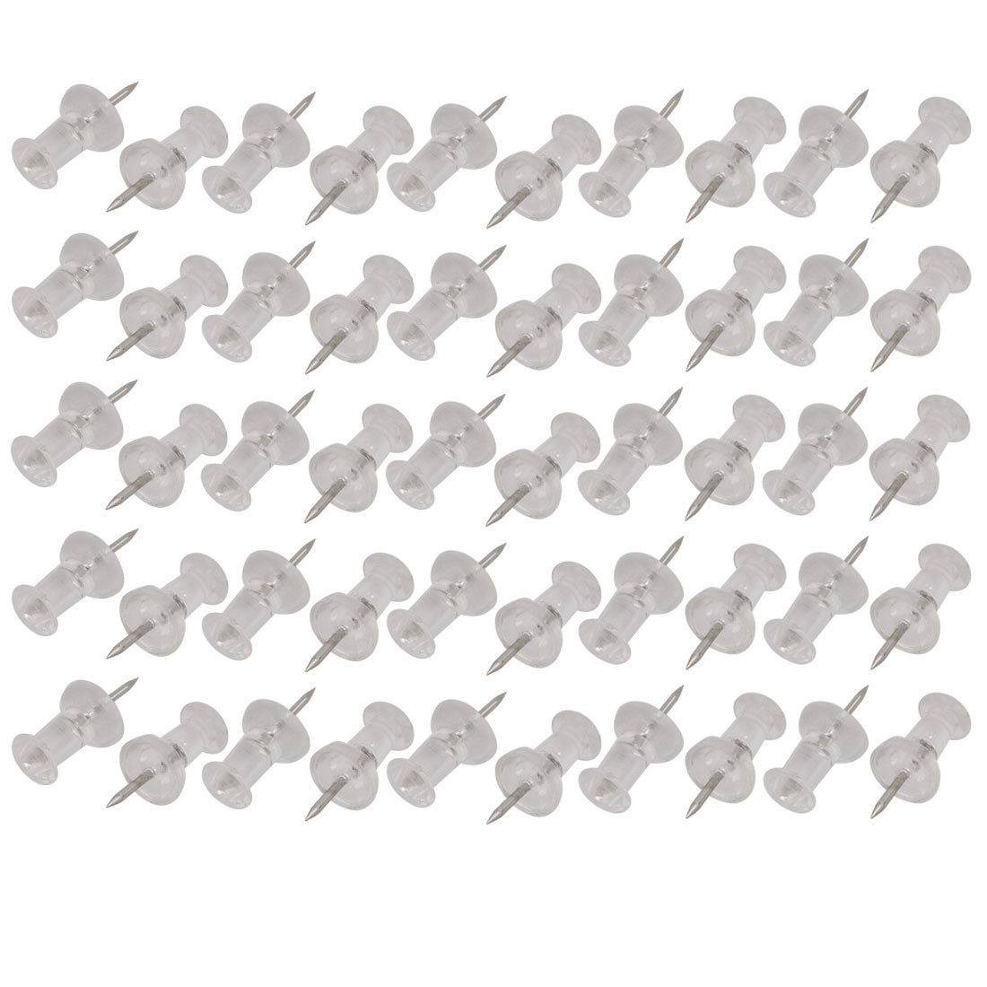 Harfington Office Plastic Head Metal Point Stationary Thumb Tack Push Pin Clips 50pcs