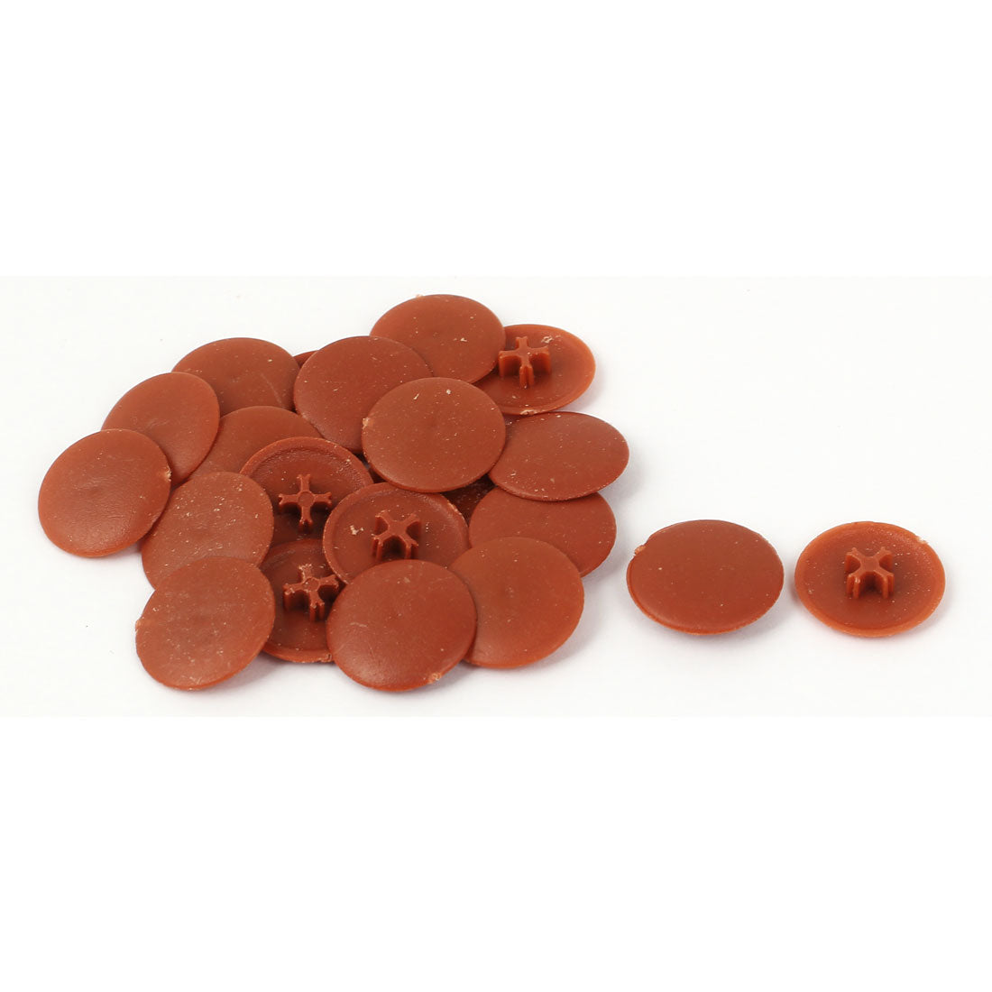 Harfington 17mm Dia Round Plastic Furniture Decoration Phillips Screw Caps 20 Pcs