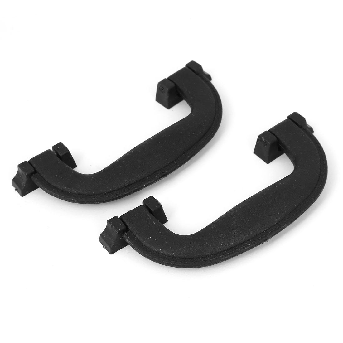 Harfington 140mm Long Plastic Luggage Part Suitcase Side Carrying Pull Handle Black 2pcs