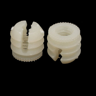 Harfington M5 Inner Diameter 10mm Length Plastic Furniture Embedded Expansion Bolt 10pcs