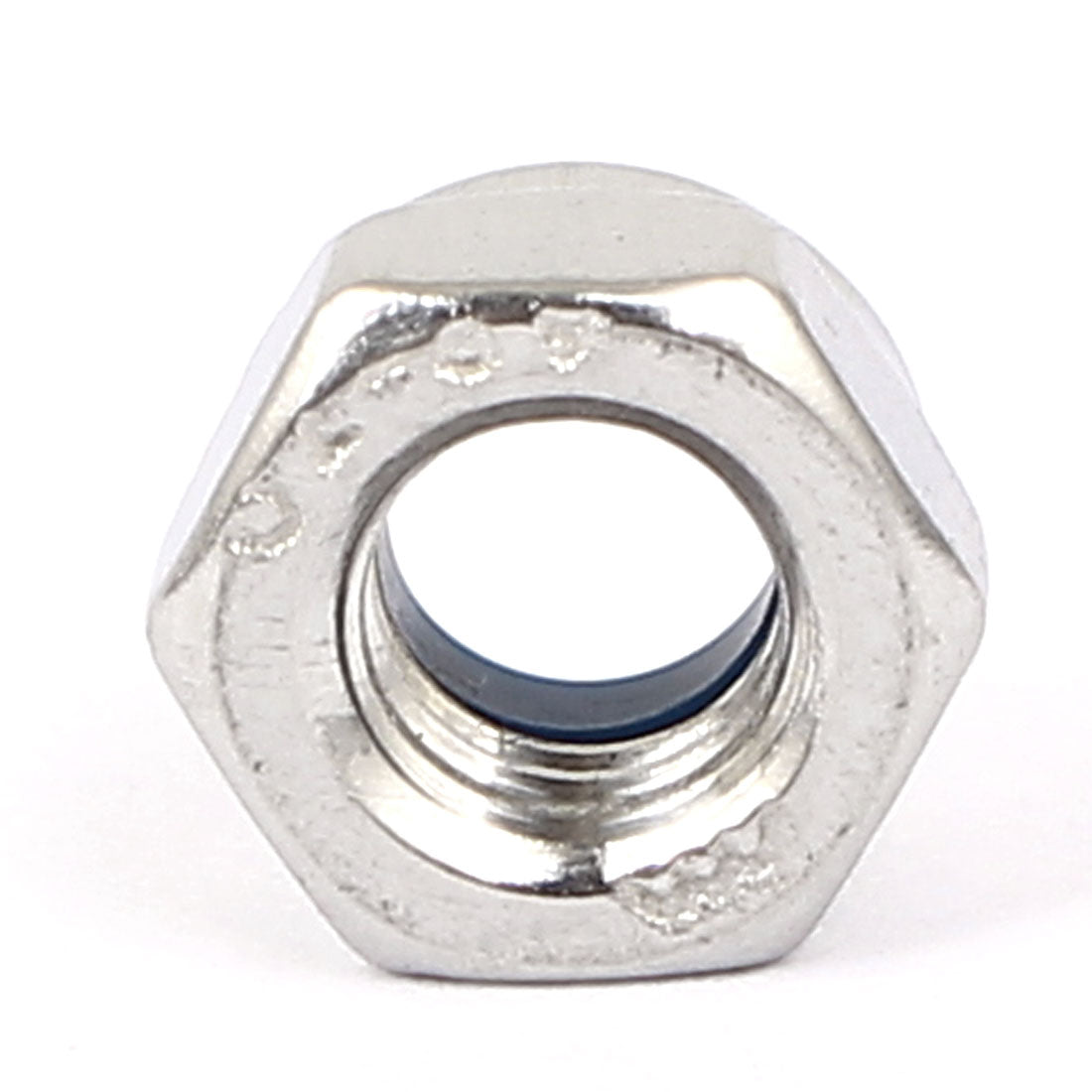 Harfington M5 304 Stainless Steel Nylock Self-Locking Nylon Insert Hex Lock Nuts 100pcs