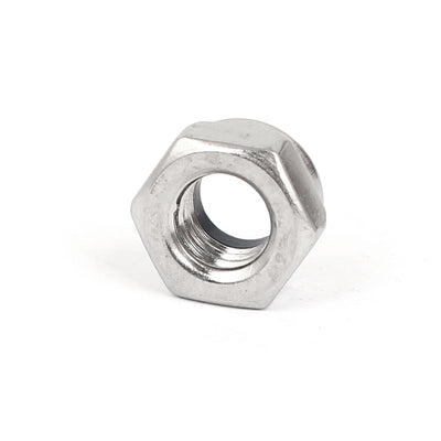 Harfington M8 304 Stainless Steel Nylock Self-Locking Nylon Insert Hex Lock Nuts 20pcs