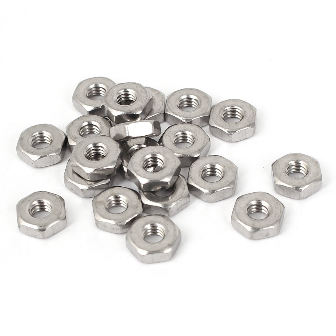 Harfington 8#-32 304 Stainless Steel Hex Nut Fastener 20pcs for Screw Bolt