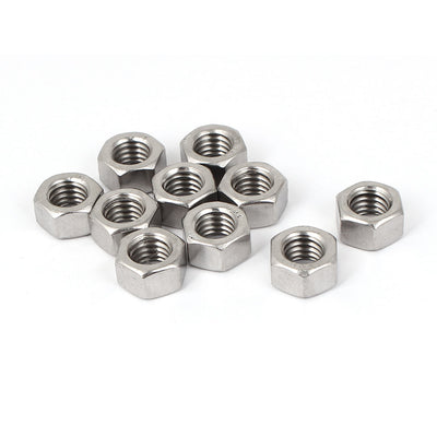 Harfington Hex Nuts, 3/8-16 UNC 304 Stainless Steel Thread Hexagon Nut 10pcs