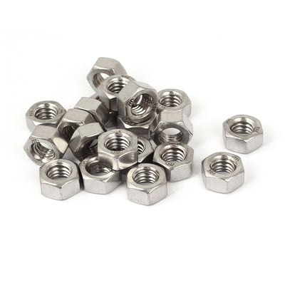 Harfington Hex Nuts, 5/16-18 UNC 304 Stainless Steel Thread Hexagon Nut 20pcs