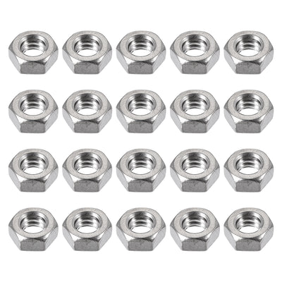 Harfington 3/16"-24 Hex Nuts 304 Stainless Steel Fastener 20pcs for Screw Bolt