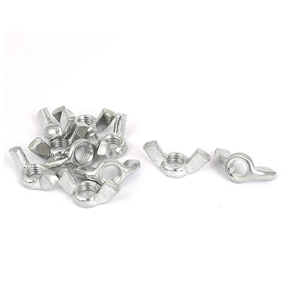 Harfington 3/8"-16 Thread Carbon Steel Wingnut Butterfly Wing Nuts 10pcs