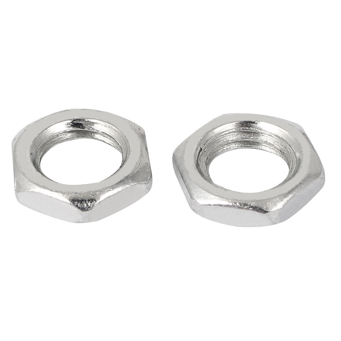 Harfington M8x1x3mm Zinc Plated Hex Nuts Fastener 50pcs for Screws Bolts