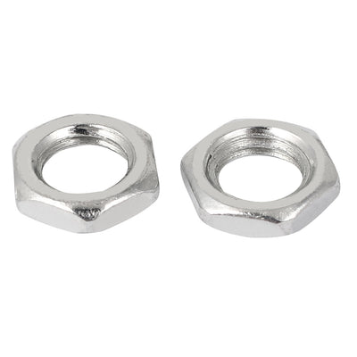 Harfington M8x1x3mm Zinc Plated Hex Nuts Fastener 50pcs for Screws Bolts