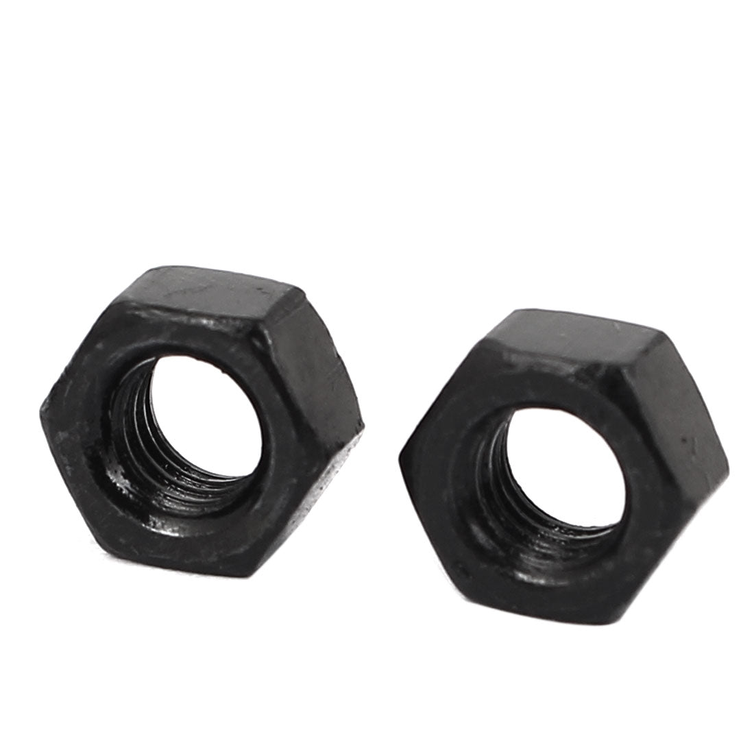 Harfington M5 Carbon Steel Grade 8 Hexagon Hex Nut Black 50pcs