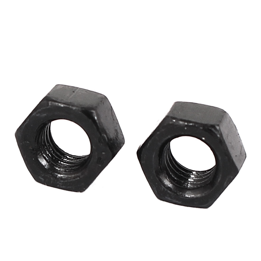 Harfington M5 Carbon Steel Grade 8 Hexagon Hex Nut Black 100pcs