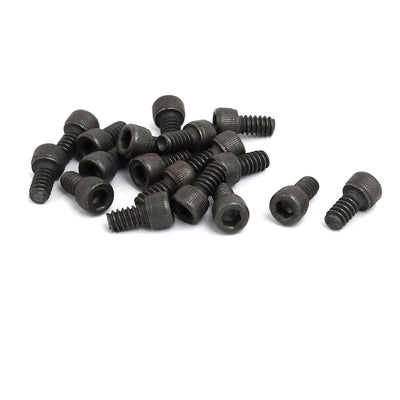 Harfington 6#-32x1/4'' 12.9 Grade Alloy Steel Hex Bolt Socket Head Cap Screw 18pcs