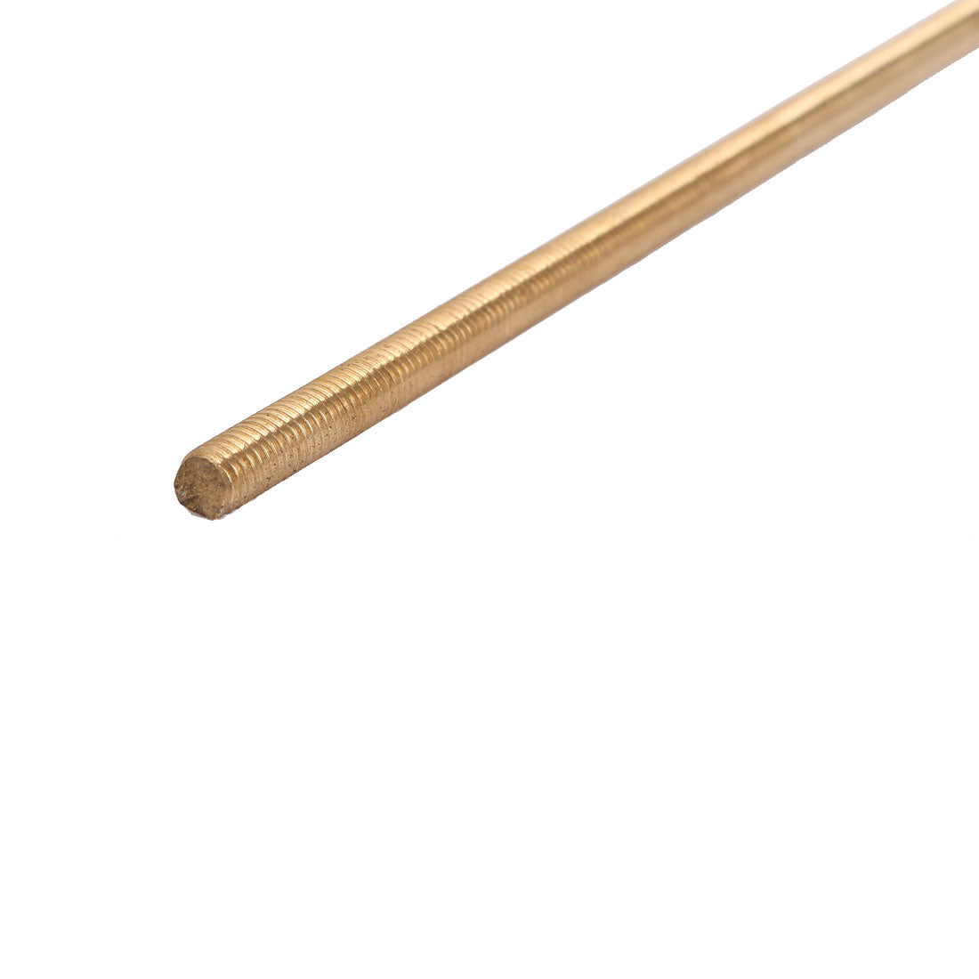 Harfington M5 x 500mm Male Threaded 0.8mm Pitch Full Thread Brass Rod Bar Fastener Gold Tone