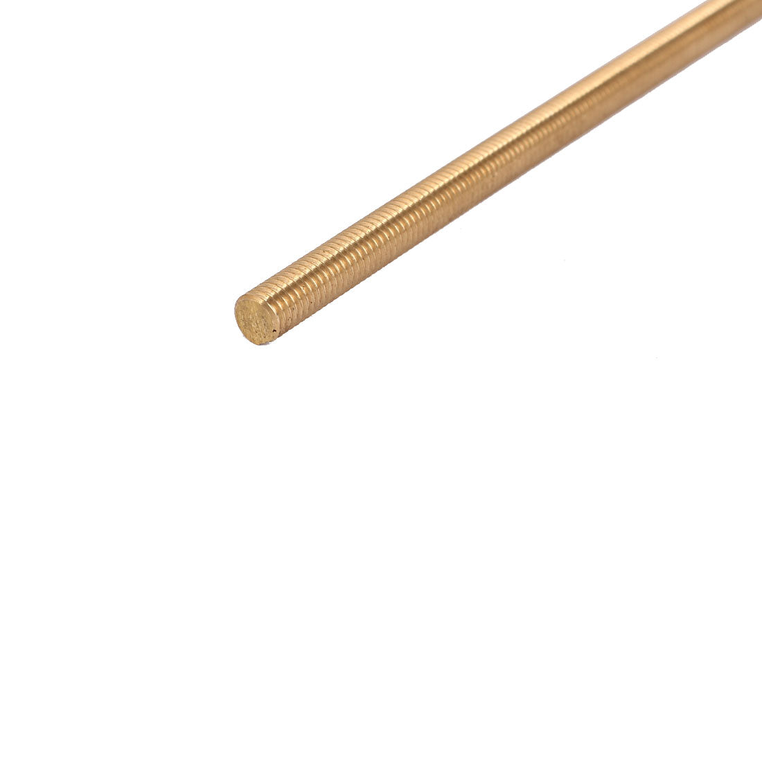 Harfington M5 x 500mm Male Threaded 0.8mm Pitch Full Thread Brass Rod Bars Hardware 2 Pcs