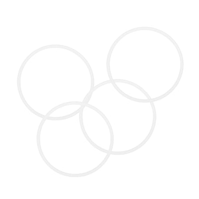 Harfington 41mm x 45mm x 2mm Silicone Oil Gas Seal   Gasket Sealing Rings 4 Pcs