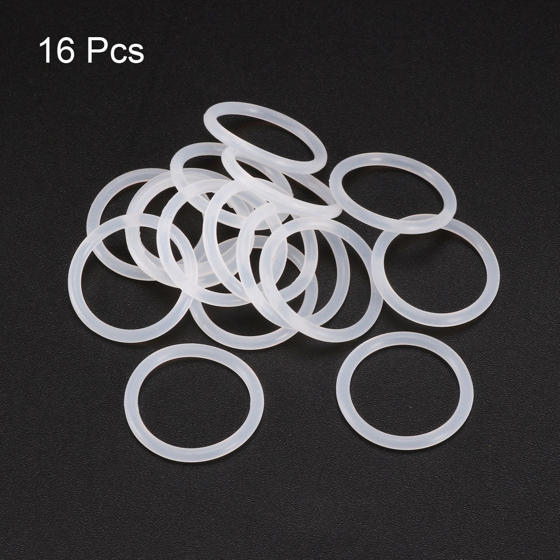 Harfington 16mm x 20mm x 2mm Oil Gas Seal   Gasket Sealing Rings Clear White 16 Pcs