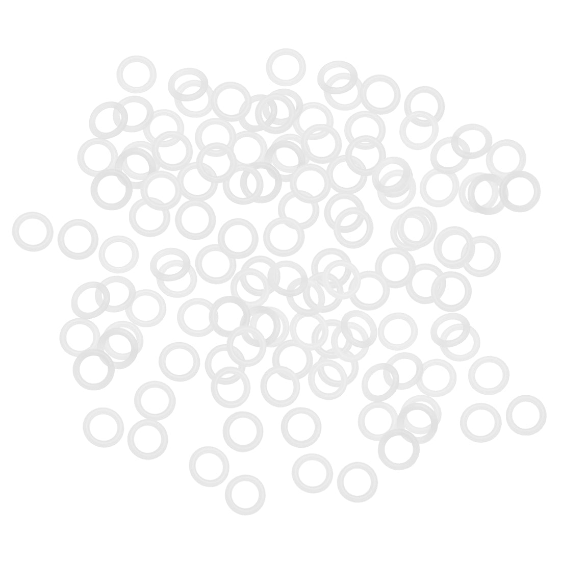 Harfington 8mm x 12mm x 2mm Oil Gas Seal   Gasket Silicone Sealing O Rings 60 Pcs