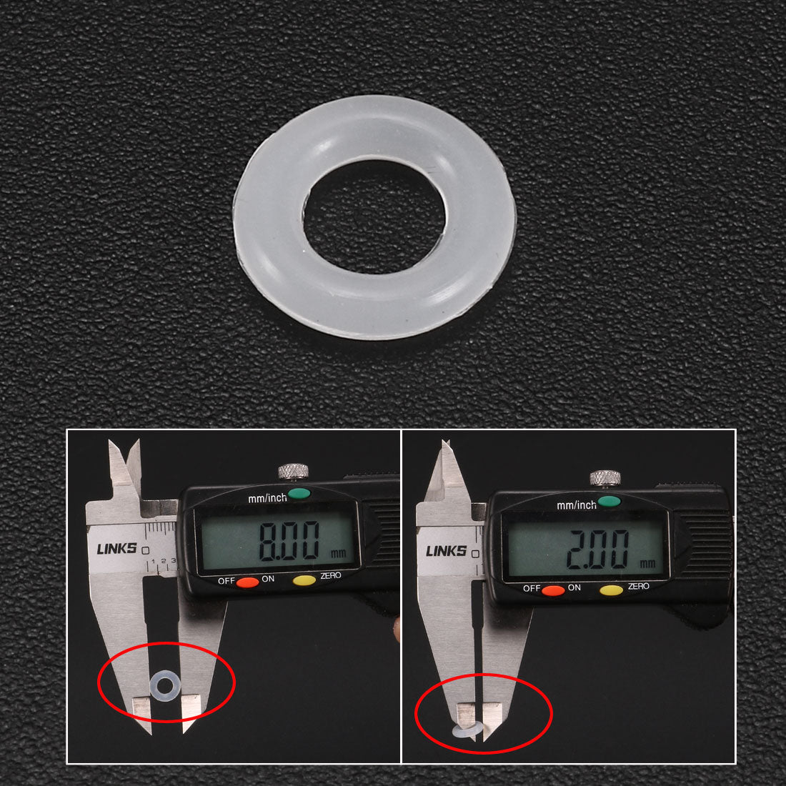 Harfington Pneumatic Pump Fittings Gasket Silicone Sealing O Rings 4mm x 8mm x 2mm 80 Pcs
