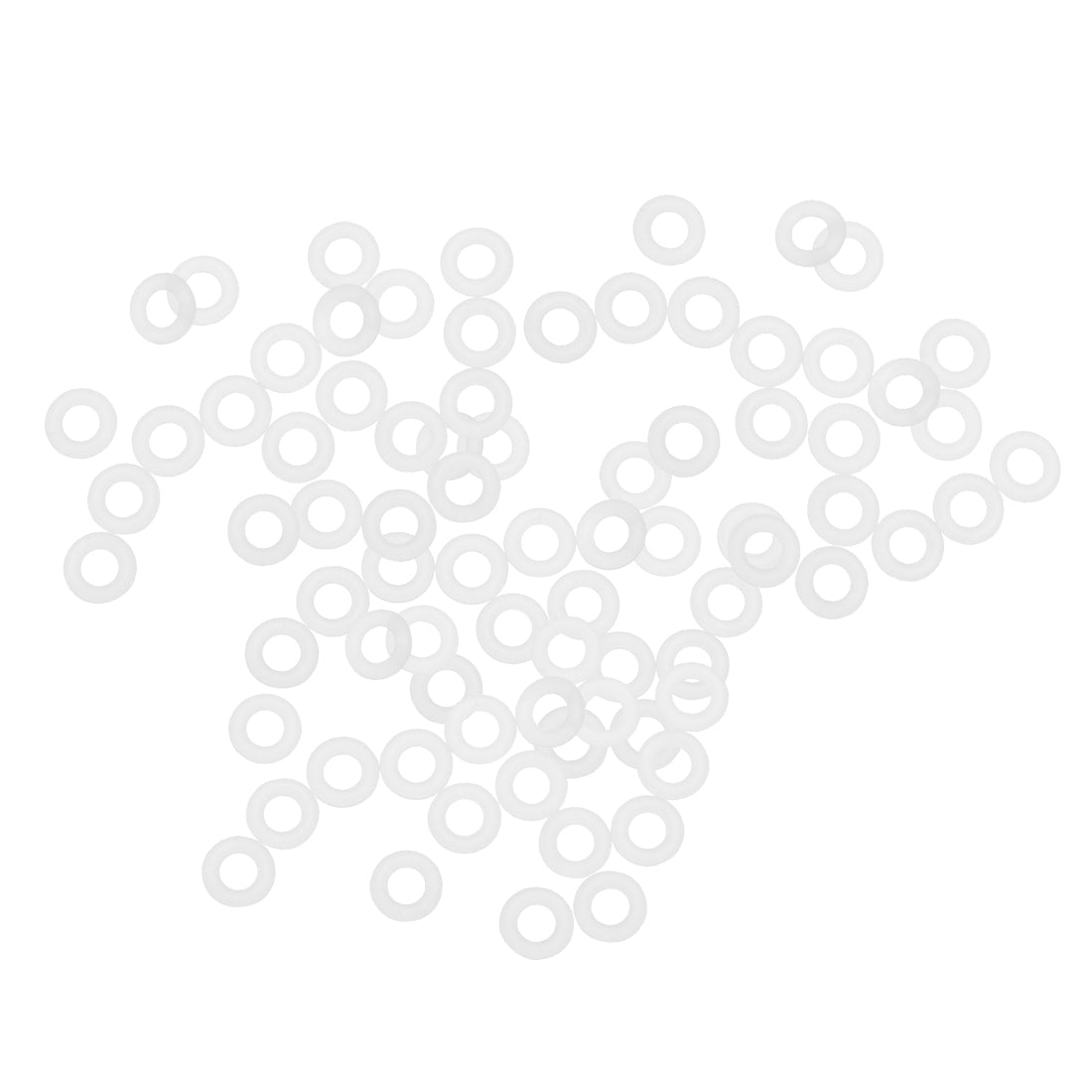 Harfington Pneumatic Pump Fittings Gasket Silicone Sealing O Rings 4mm x 8mm x 2mm 80 Pcs