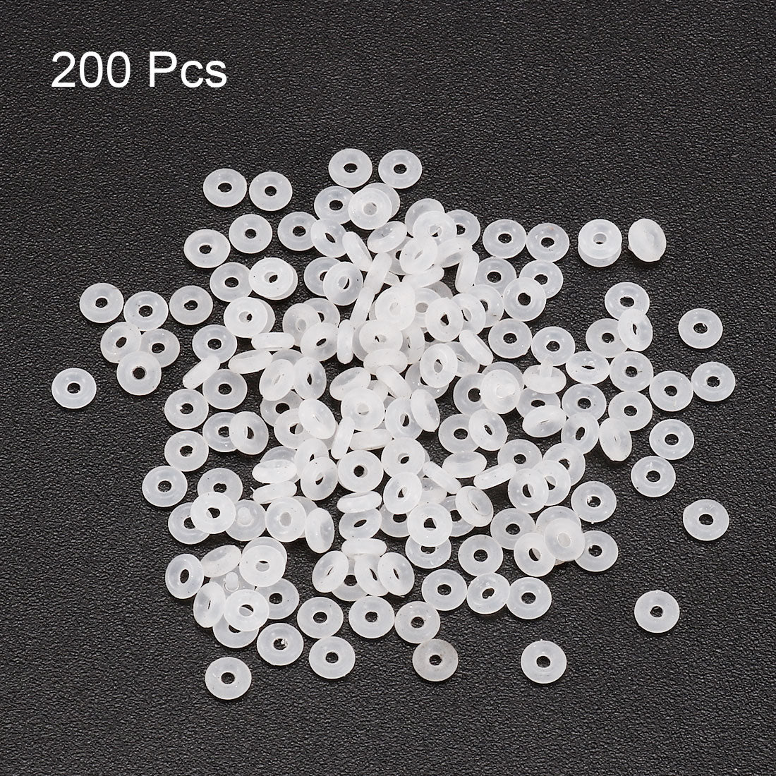 Harfington Valve  Bearing Pneumatic Pump Gasket Silicone Sealing Rings 3mm x 1mm 200 Pcs