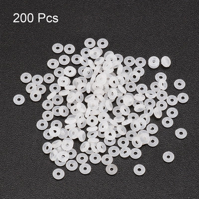 Harfington Valve  Bearing Pneumatic Pump Gasket Silicone Sealing Rings 3mm x 1mm 200 Pcs