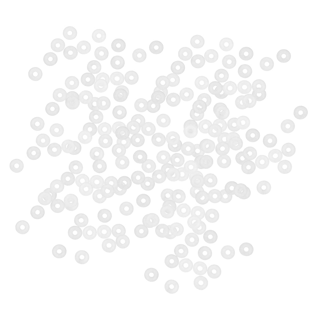 Harfington Valve  Bearing Pneumatic Pump Gasket Silicone Sealing Rings 3mm x 1mm 200 Pcs