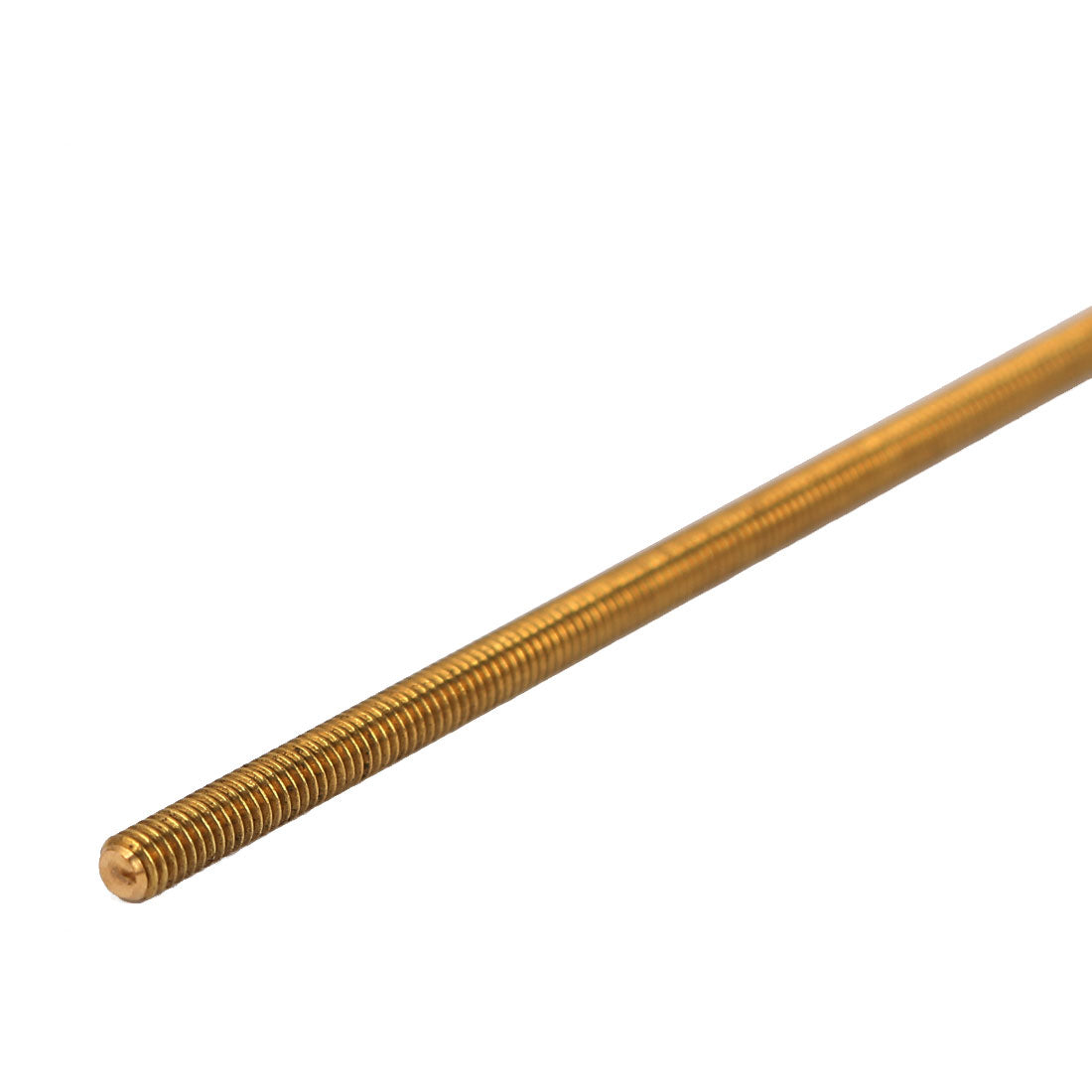 Harfington M2.5 x 250mm Male Threaded 0.45mm Pitch All Thread Brass Rod Bar Studs 2 Pcs