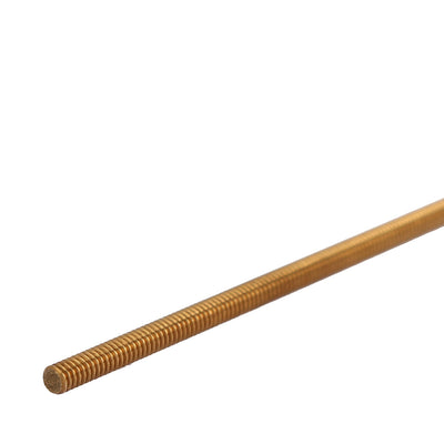 Harfington M2 x 250mm Male Threaded 0.4mm Pitch Full Thread Brass Rod Bar Fasteners 2 Pcs