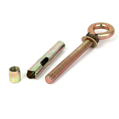 Harfington Wall Concrete Brick Expansion Screws Closed Hook Bolts 12mm Dia Sleeve 4 Pcs