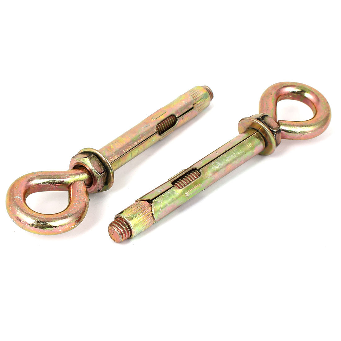 Harfington Wall Concrete Brick Expansion Screws Closed Hook Bolts 12mm Dia Sleeve 4 Pcs