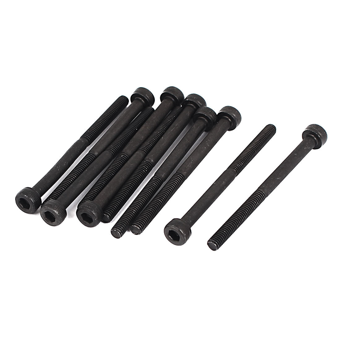 Harfington 10 Pcs M3 x 40mm 20mm Long Partially Threaded Hex Key Socket Cap Head Screws