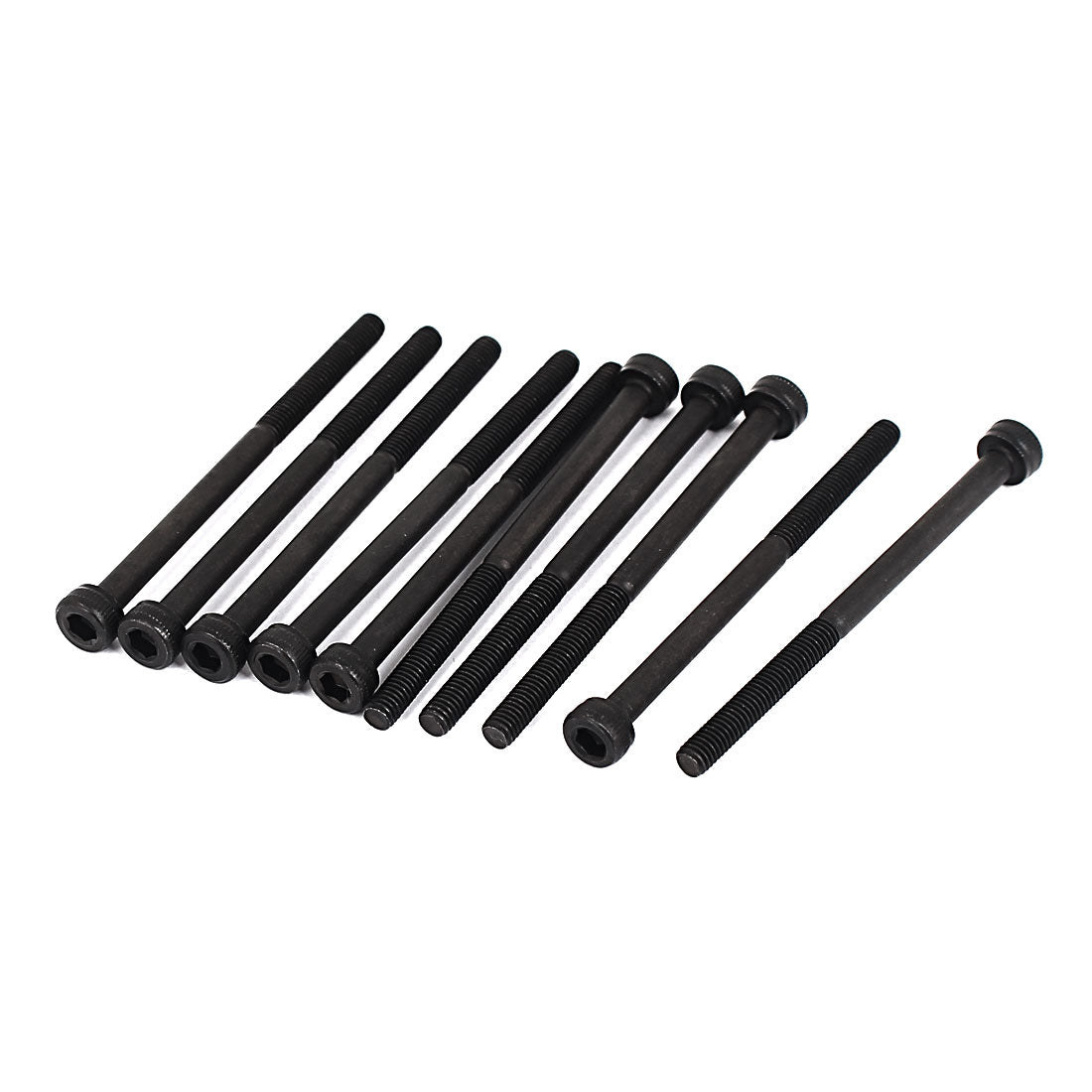 Harfington M3 x 45mm 12.9 Alloy Steel Hex Socket Cap Head Fasteners Bolts 10 Pcs