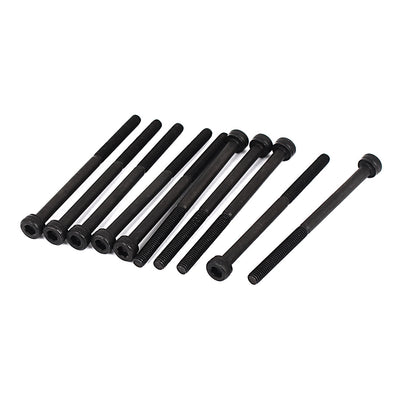 Harfington M3 x 45mm 12.9 Alloy Steel Hex Socket Cap Head Fasteners Bolts 10 Pcs