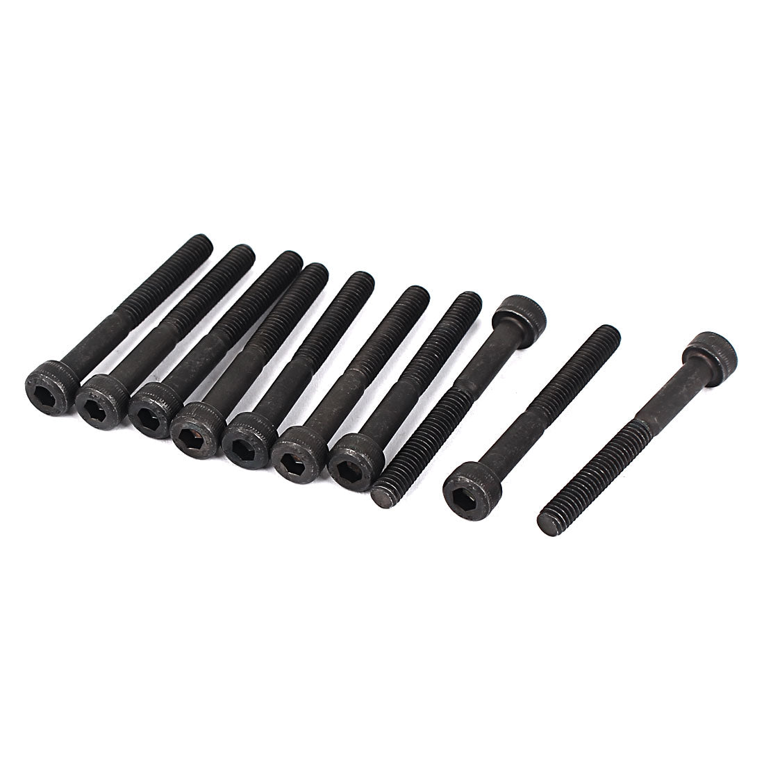 Harfington M4 x 35mm Hexagon Socket Cap Screws Alloy Steel Metric Thread Hex Head Bolts 10 Pcs