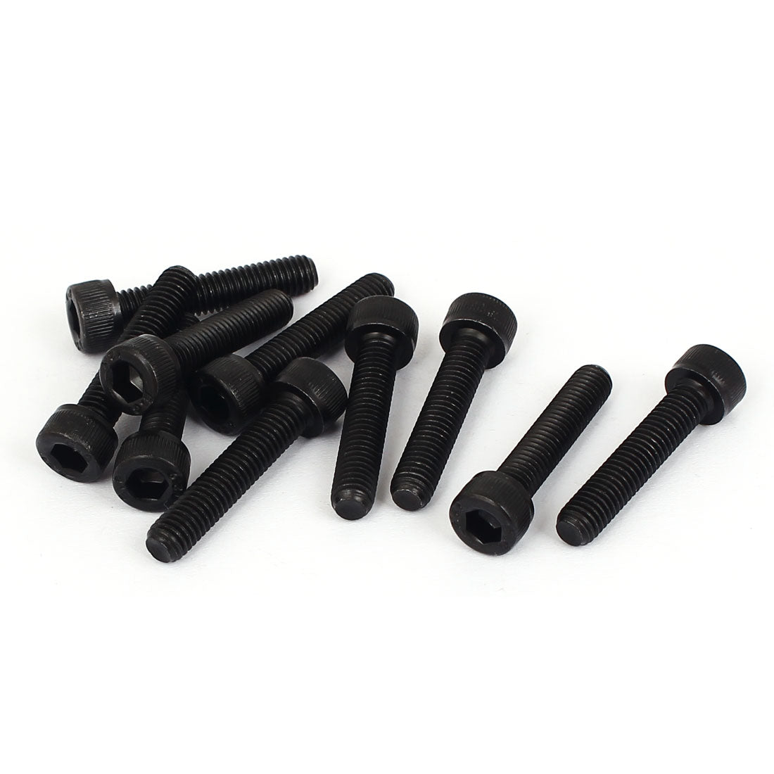 Harfington M5x25mm 12.9 Alloy Steel Bolts 4mm Hex Key Socket Head Cap Screws 10 Pcs