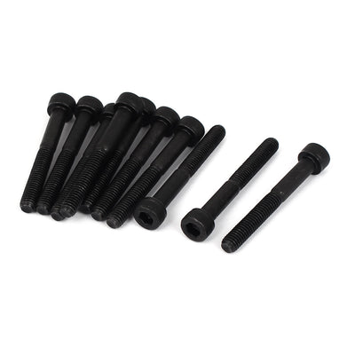 Harfington M5x40mm Metric Thread Alloy Steel Socket Cap Head Screws Bolts DIN 912 10 Pcs