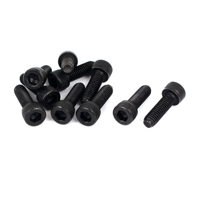 Harfington 10 Pcs M6 x 20mm 12.9 Alloy Steel Cap Head Hex Key Socket Fasteners Screws