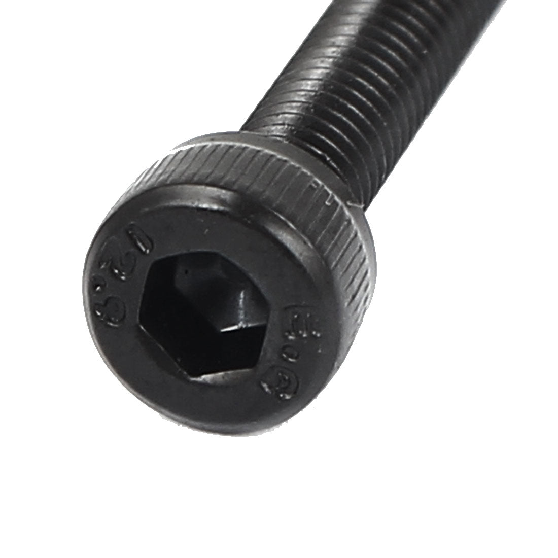 Harfington M6 x 45mm 12.9 Alloy Steel Hex Socket Key Head Cap Screws Bolts Black 10pcs