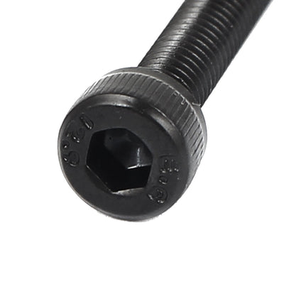 Harfington 10 Pcs M6 x 55mm 25mm Long Partially Threaded Cap Point Hex Socket Screws Bolts